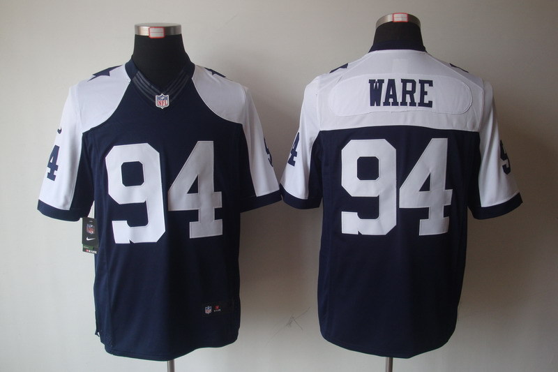 Dallas Cowboys 94 Ware Blue Thanksgiving Nike Limited Jerseys